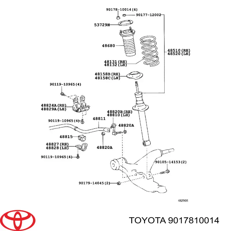 9017810014 Toyota 