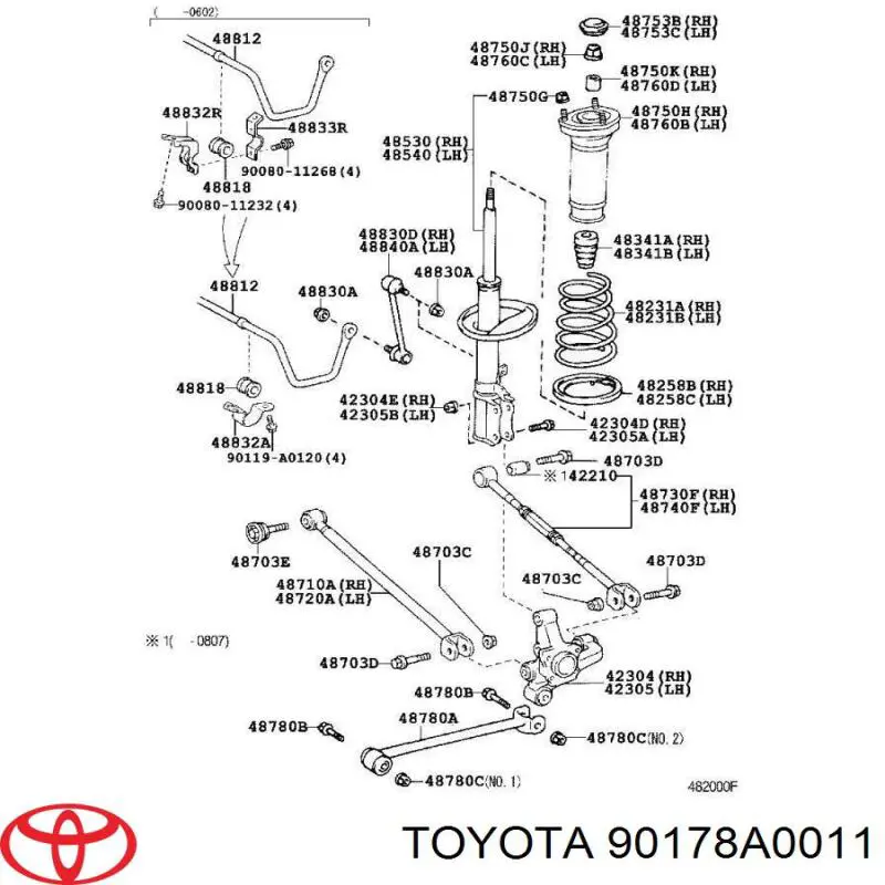 Гайка заднего нижнего рычага эксценрическая (развала) на Toyota Corolla E10