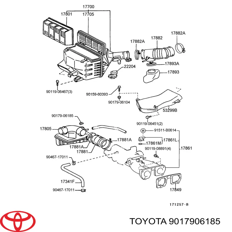 Купить 9017906185 Toyota 