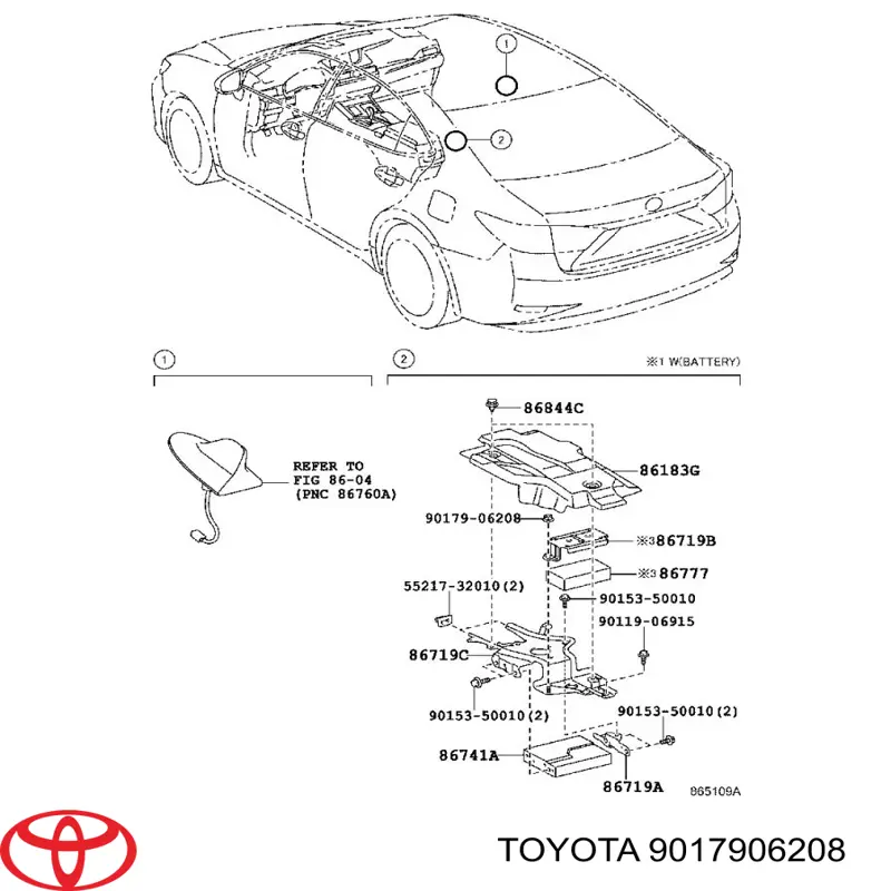  Toyota 9017906208 цена, от  