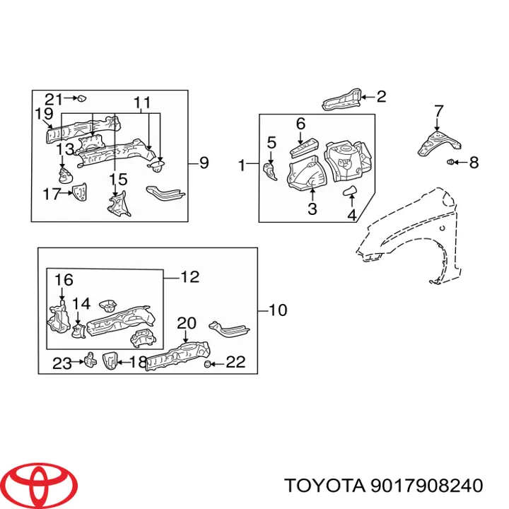 9017908240 Toyota 