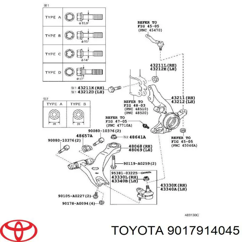 9017914045 Toyota 