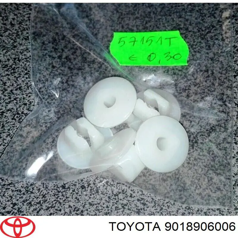 9018906006 Toyota пистон (клип крепления подкрылка переднего крыла)