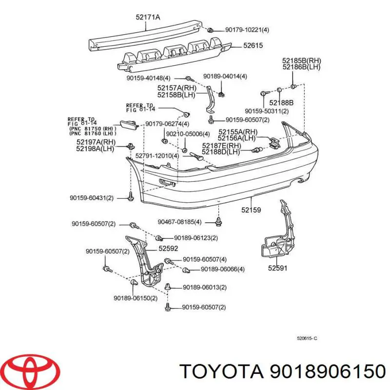  Toyota 9018906150 цена, от 0.65 USD