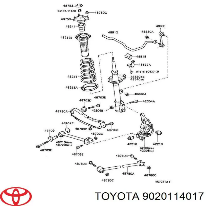  9020114017 Toyota