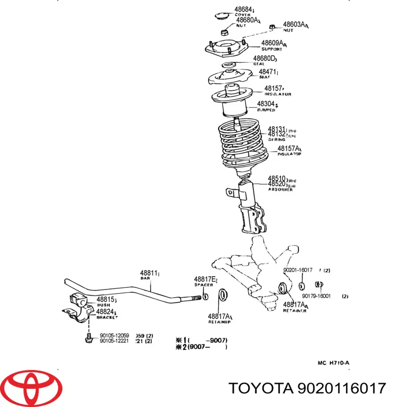  9020116017 Toyota