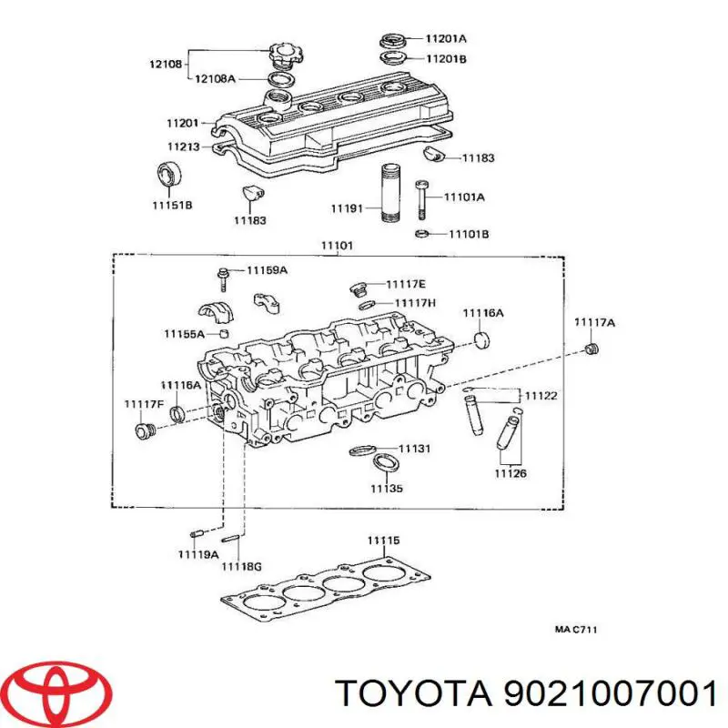 Шайба болта клапанной крышки Toyota 9021007001 цена, от 2.13 USD
