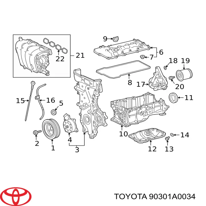  90301A0034 Toyota