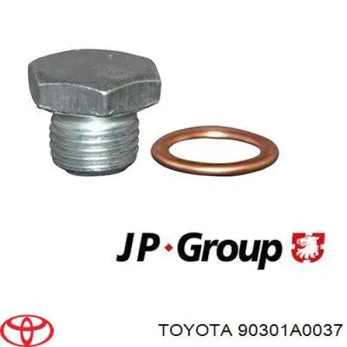 90301-A0037 Toyota кольцо (шайба форсунки инжектора посадочное)