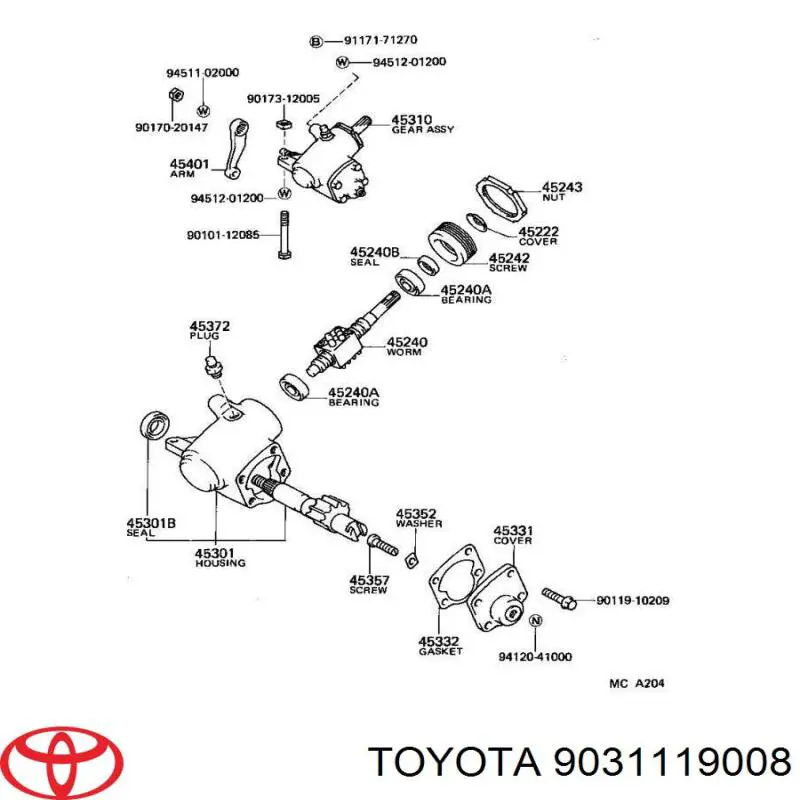 9031119008 Toyota 