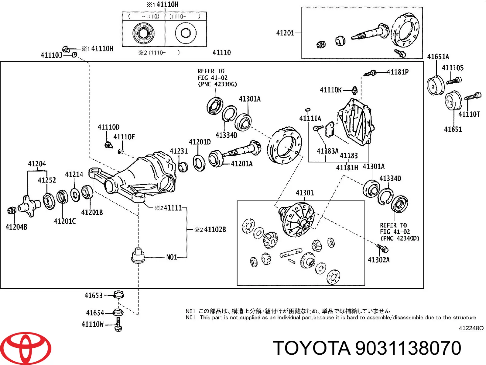 Сальник хвостовика редуктора заднего моста Toyota 9031138070 цена, от 6.04 USD