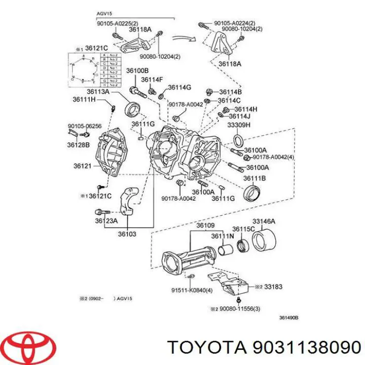 Сальник раздаточной коробки задний выходной Toyota 9031138090 цена, от 5.70 USD