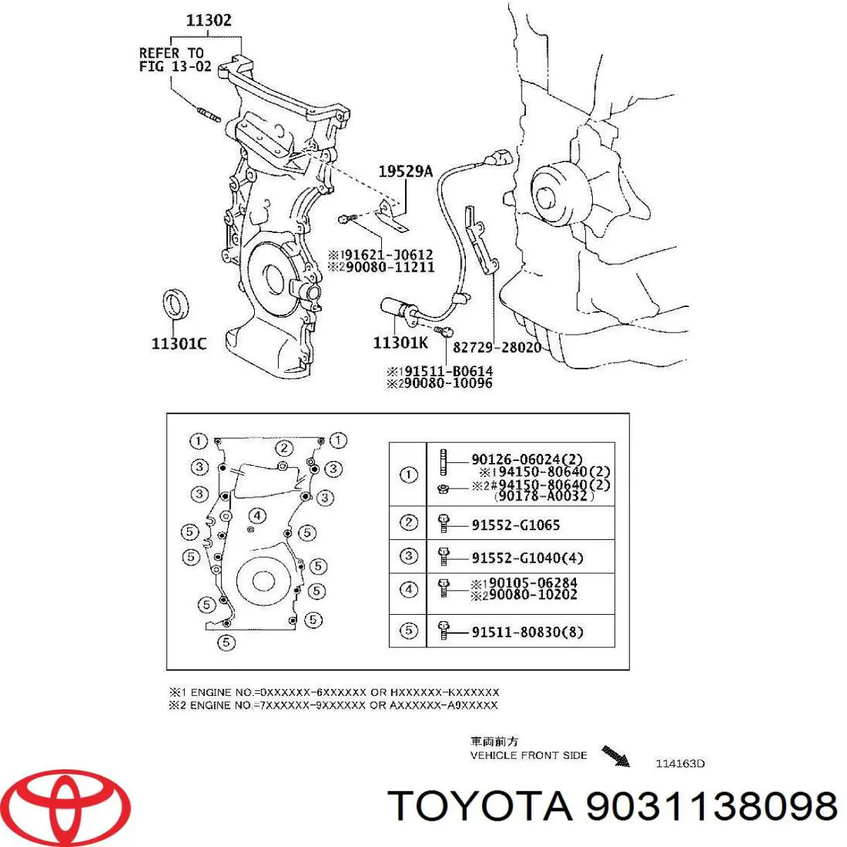 9031138098 Toyota 