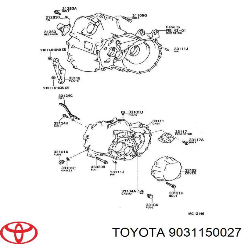 Сальник АКПП/КПП (вал-шестерни) на Toyota Avensis T22 седан (1997 ...