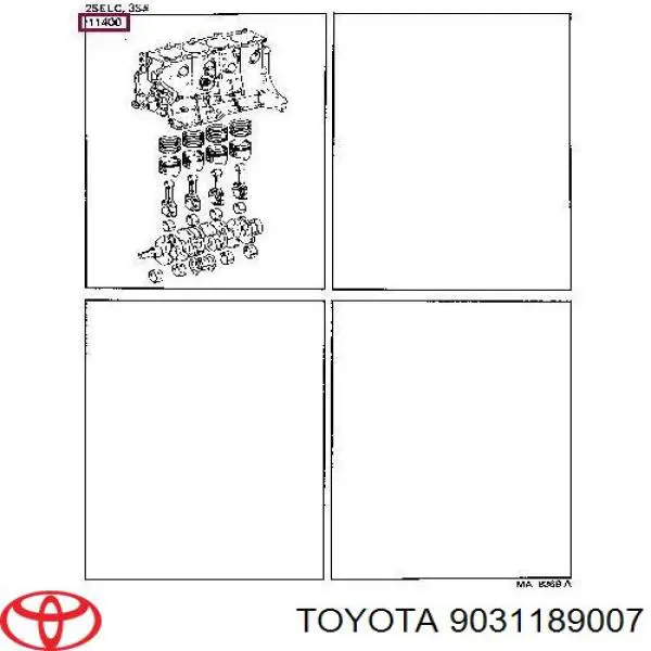 Сальник коленвала задний Toyota 9031189007 цена, от 13.35 USD