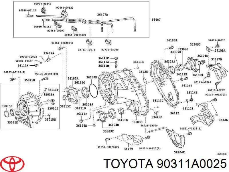  90311A0025 Toyota