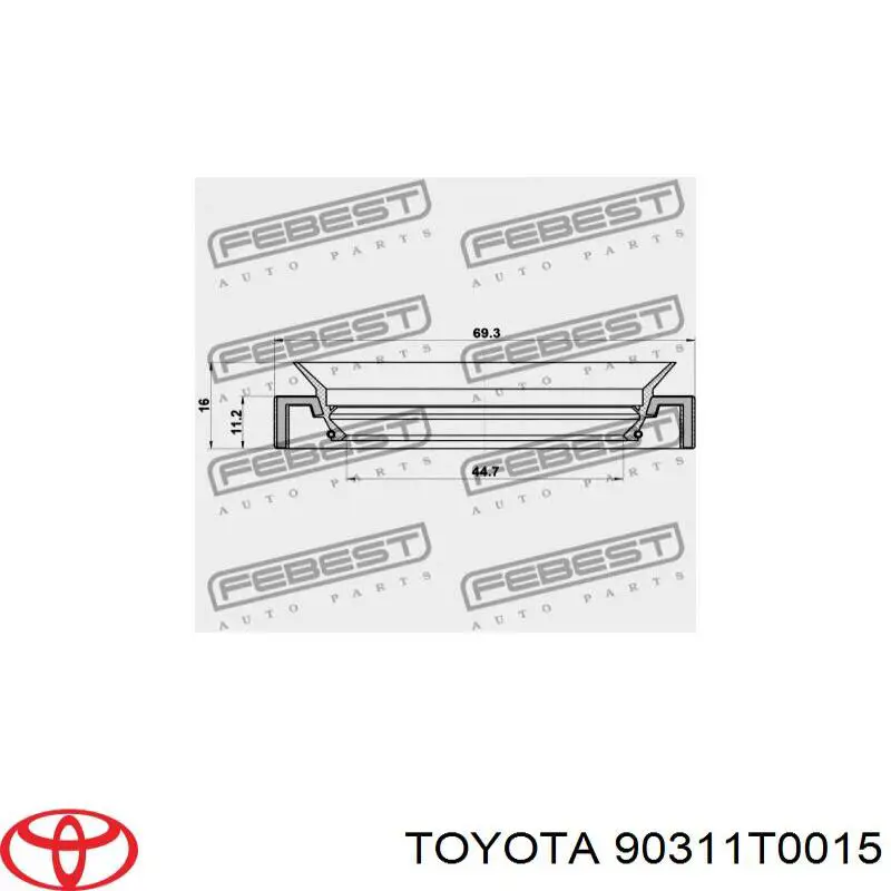 90311T0015 Toyota