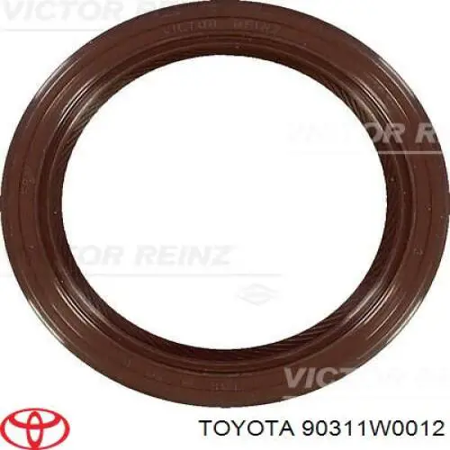 Anillo retén, árbol de levas delantero 90311W0012 Toyota