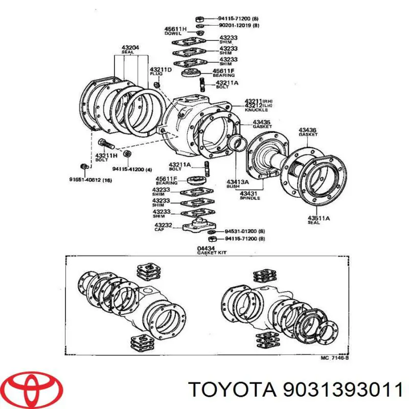  9031393011 Toyota