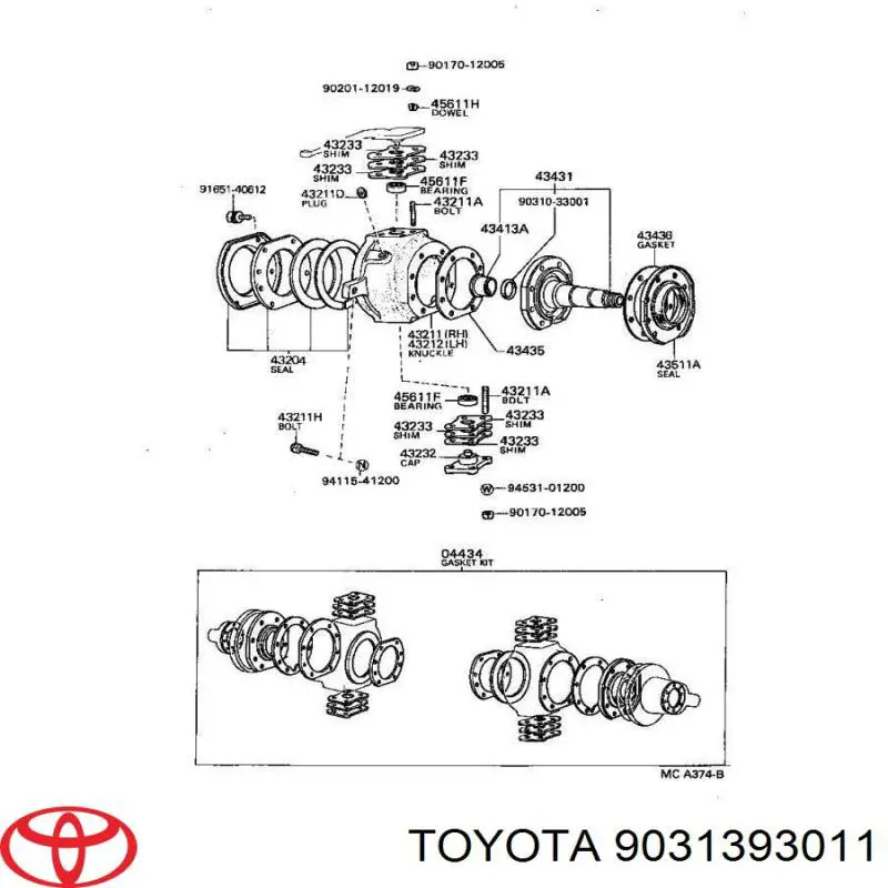  9031393011 Toyota