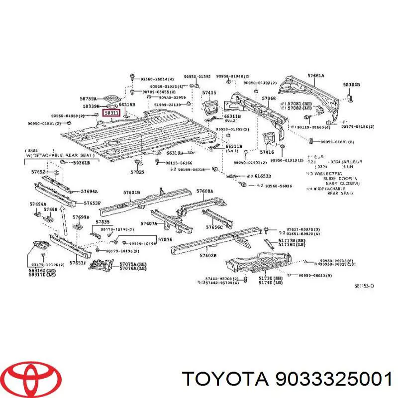  9033325001 Toyota