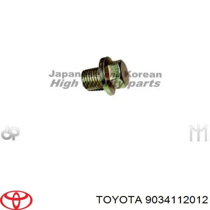 9034112012 Toyota Пробка поддона двигателя