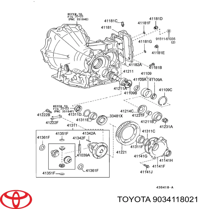  9034118021 Toyota