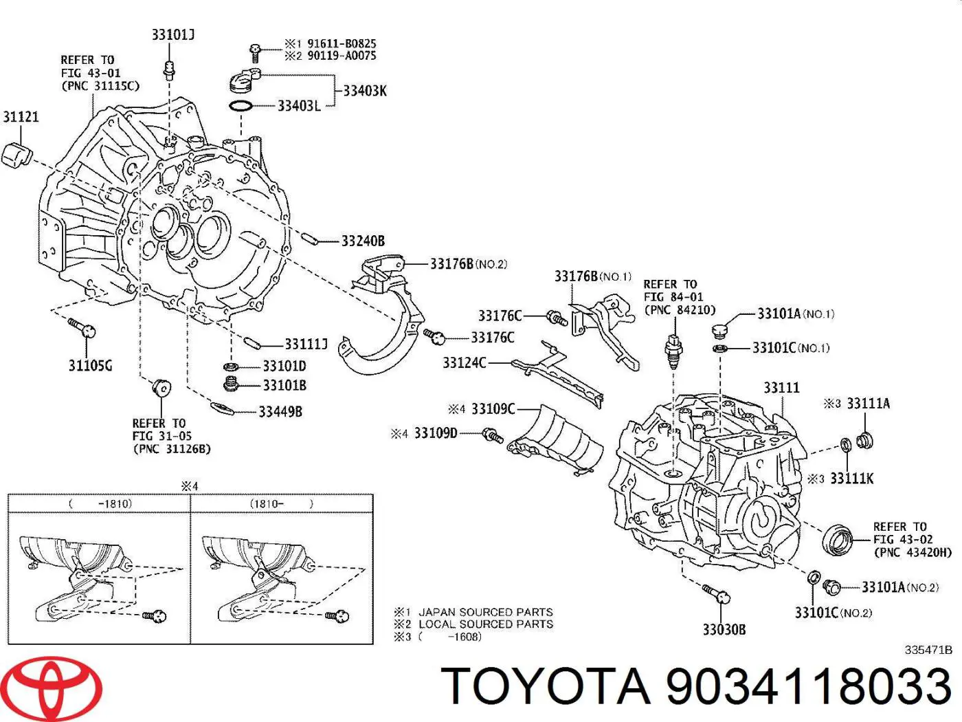 9034118033 Toyota 