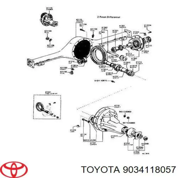 9034118057 Toyota tampão de panela de motor