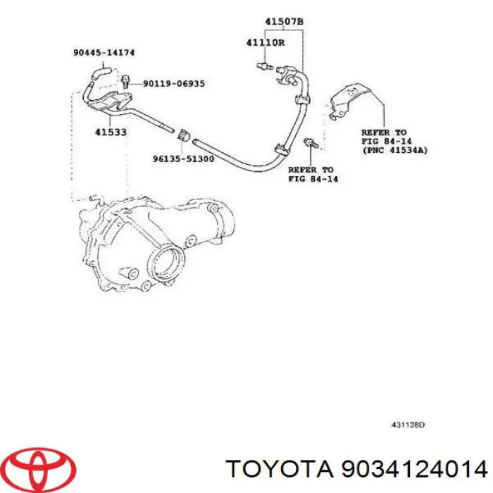 Пробка заливная заднего/переднего моста на Toyota Land Cruiser 90 