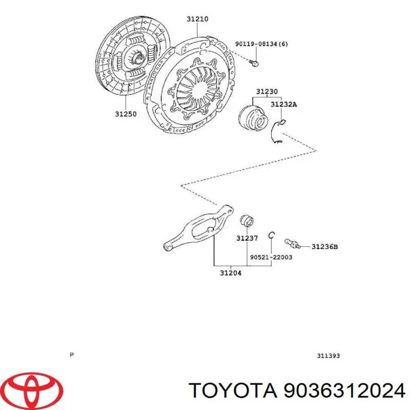 Купить 9036312024 Toyota 