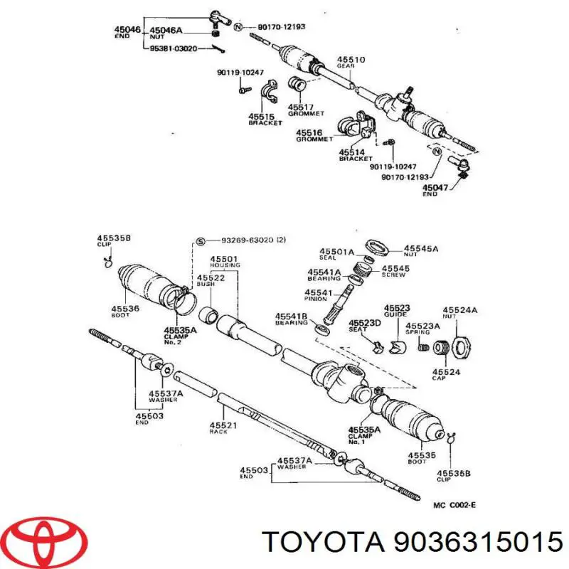  9036315015 Toyota