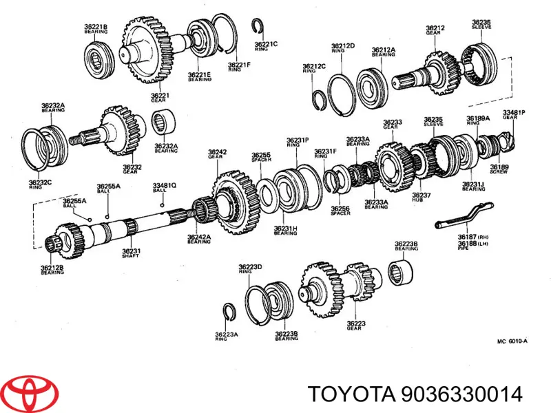 Подшипник вторичного вала КПП Koyo 6307NRC3 цена, от 15.68 USD