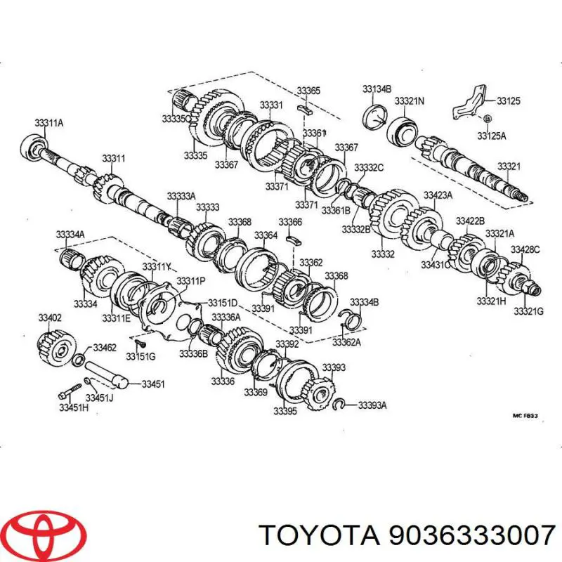 9036333007 Toyota