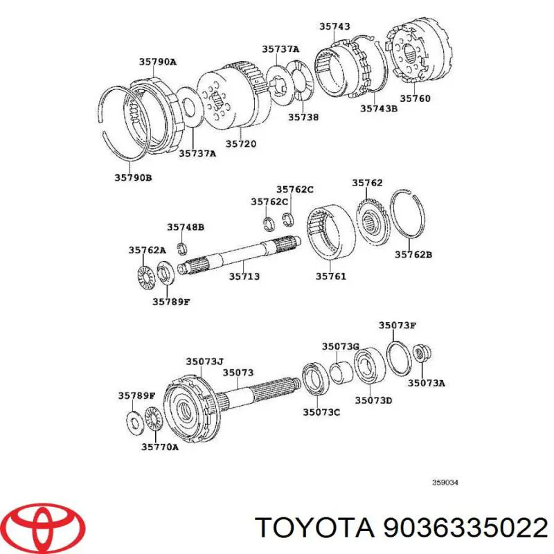 9036335022 Toyota 