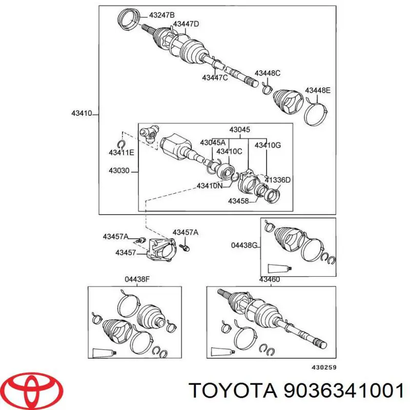  9036341001 Toyota