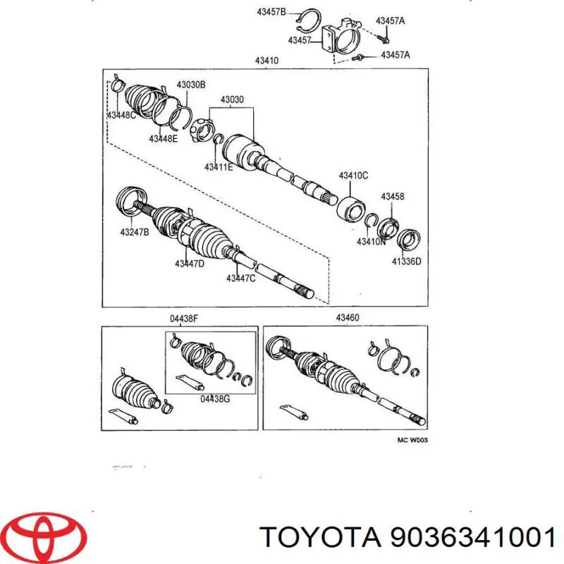 Купить 9036341001 Toyota 