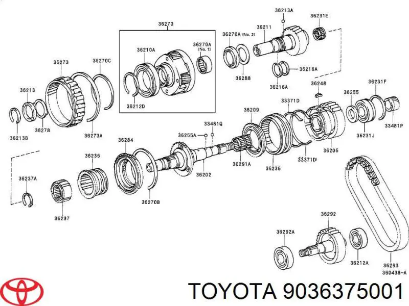 9036375001 Toyota