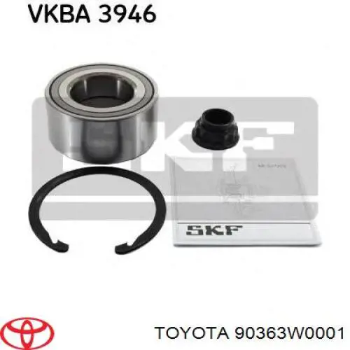 Купить 90363W0001 Toyota Подшипник передней ступицы