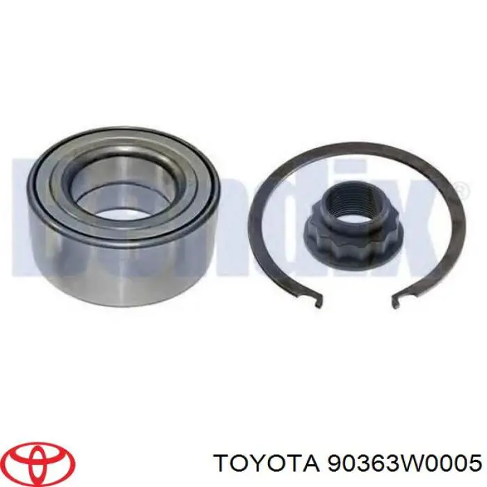 Купить 90363W0005 Toyota Подшипник передней ступицы