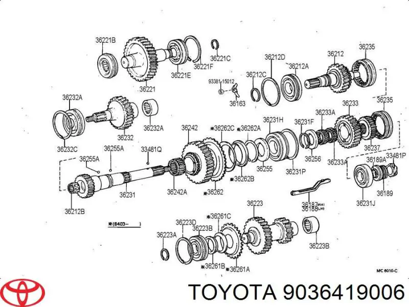  Toyota 9036419006 цена, от 128.03 USD