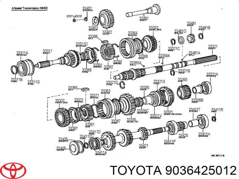 9036425012 Toyota