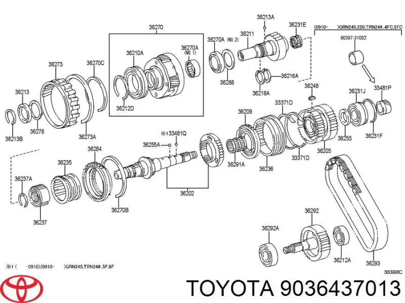 Купить 9036437013 Toyota 