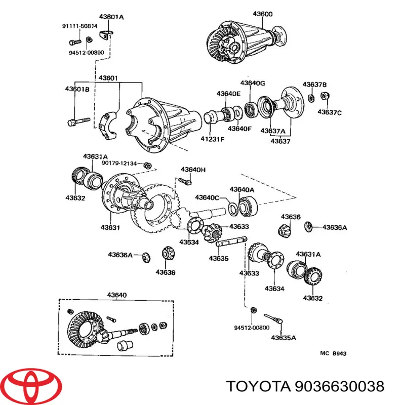 Подшипник промежуточного вала КПП Toyota 9036630078 цена, от 19.27 USD