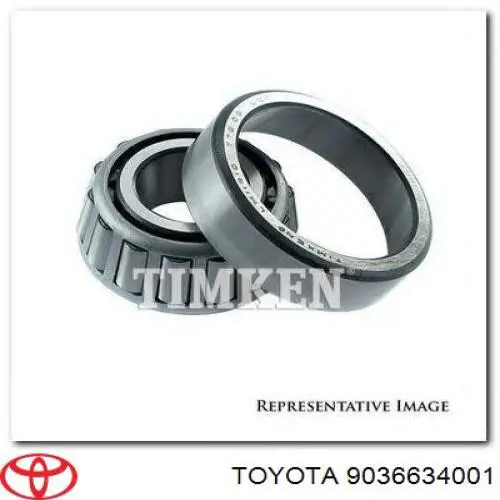 Подшипник ступицы задней внутренний 9036634001 Toyota