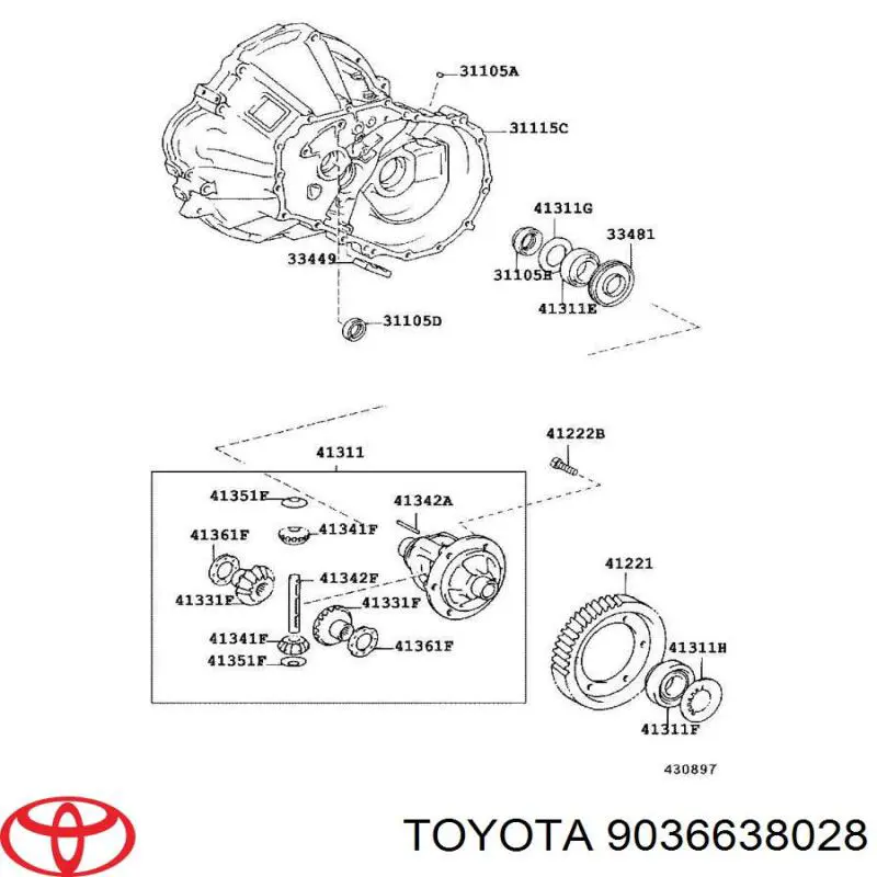 9036638028 Toyota 
