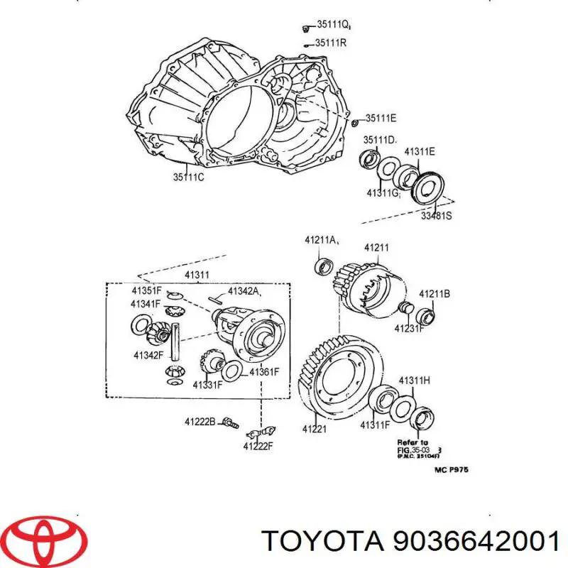  Toyota 9036642001 цена, от 35.88 USD