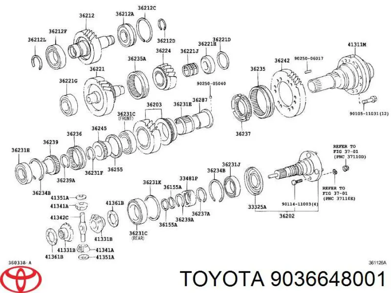 9036648001 Toyota 