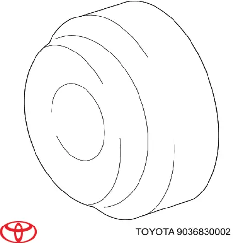 Rodamiento piñón de diferencial trasero exterior 9036830002 Toyota