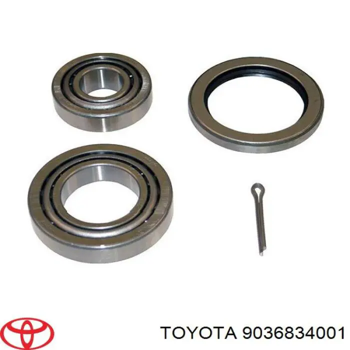 Cojinete interno del cubo de la rueda delantera 9036834001 Toyota